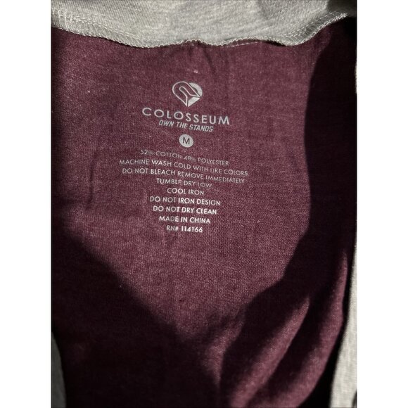 Arizona State ASU Sun Devils Colosseum Maroon Lace Up V-Neck T-Shirt Women's M - Picture 6 of 7